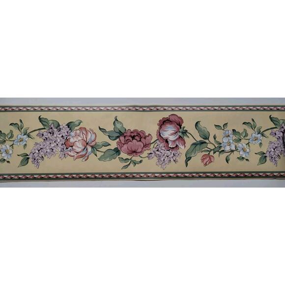 Williston Gardens Pre-pasted Decorative Wall Border - Flowers - 5 yds - Picture 1 of 4